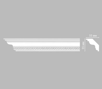 Плинтус потолочный с рисунком DT-138 Decomaster