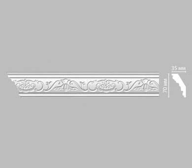 Плинтус потолочный с рисунком DT-9 Decomaster