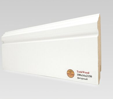 Teckwood 100х16 Белый фигурный