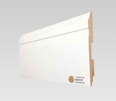 Плинтус Teckwood 140x16 Белый Вектор