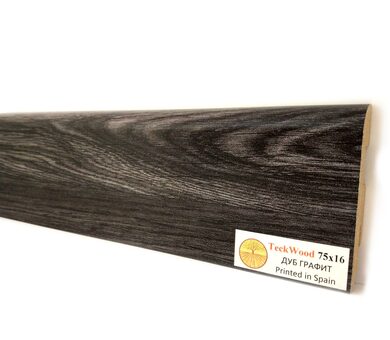 Плинтус Teckwood Цветной Дуб Графит