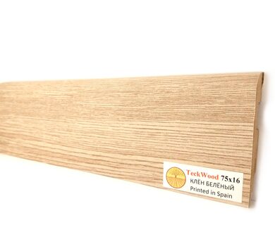 Плинтус Teckwood Цветной Клен беленый