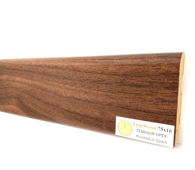 Плинтус Teckwood Цветной Темный орех