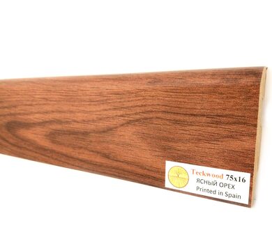 Плинтус Teckwood Цветной Ясный орех