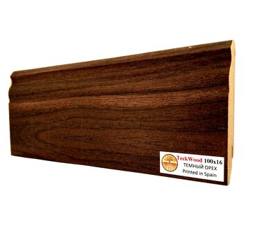 Плинтус Teckwood Цветной Темный Орех