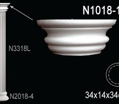Капитель полуколонны Перфект N1018-1