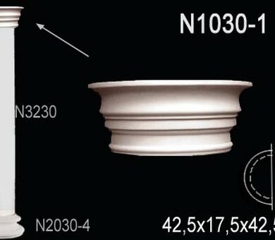 Капитель полуколонны Перфект N1030-1