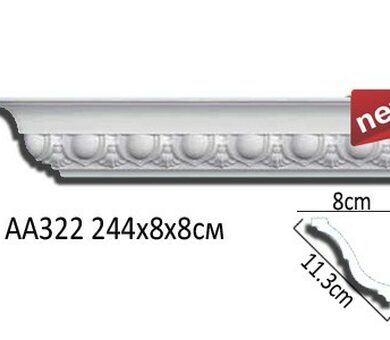 Потолочный плинтус Перфект AA322