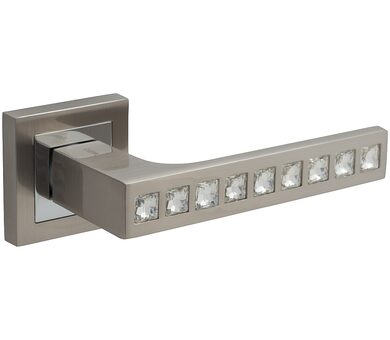 Ручка дверная Z-250 SN/C МатНикель/Хром