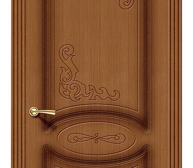 Дверь межкомнатная шпон файн-лайн Браво Стандарт-Азалия  Ф-11 (Орех)