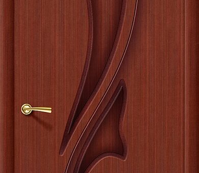 Дверь межкомнатная шпон файн-лайн Браво Стандарт-Эксклюзив  Ф-15 (Макоре)