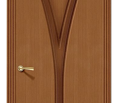 Дверь межкомнатная шпон файн-лайн Браво Стандарт-Флора  Ф-11 (Орех)