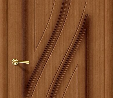 Дверь межкомнатная шпон файн-лайн Браво Стандарт-Лагуна  Ф-11 (Орех)