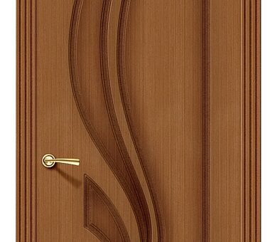 Дверь межкомнатная Браво Шпон файн-лайн Лилия  Ф-11 (Орех)