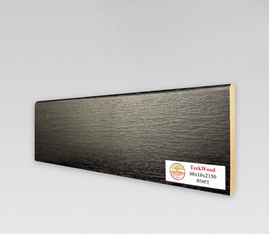 Плинтус МДФ Teckwood Цветной 80х10х2150 мм Венге