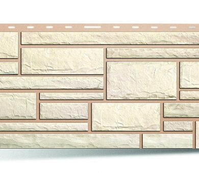 Цокольный сайдинг Альта-Профиль Камень Белый