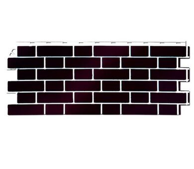 Фасадная панель FineBer Облицовочный кирпич Britt Дерби темно-бордовый