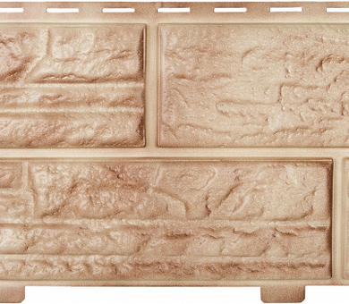 Виниловый сайдинг Альта-Профиль Сланцевая Порода Бежевый