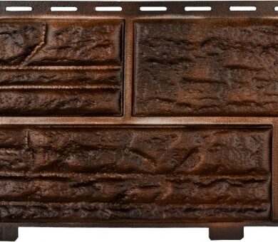 Виниловый сайдинг Альта-Профиль Сланцевая Порода Коричневый