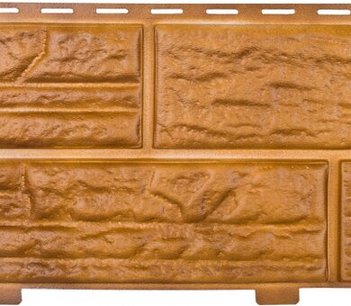 Виниловый сайдинг Альта-Профиль Сланцевая Порода Золотистый